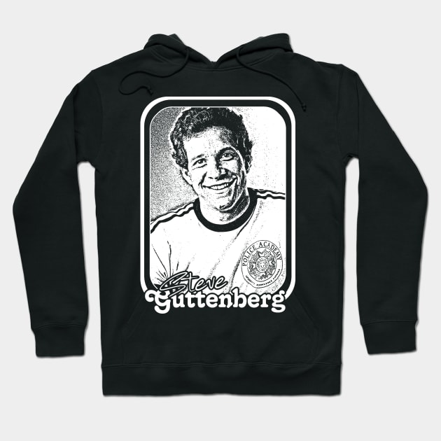 Steve Guttenberg / 80s Aesthetic Movie Lover Gift Design Hoodie by DankFutura